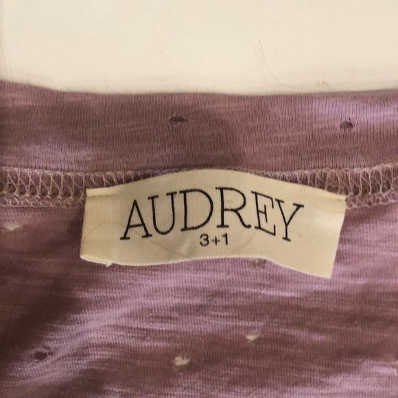 Audrey 3 +1 Distressed Tee Pink Boutique Trendy - Picture 3 of 3